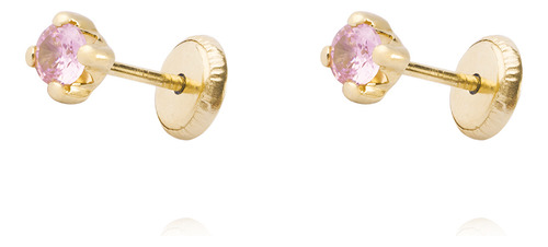 Aros De Oro 9kt Rosa Francia 4 Grifas