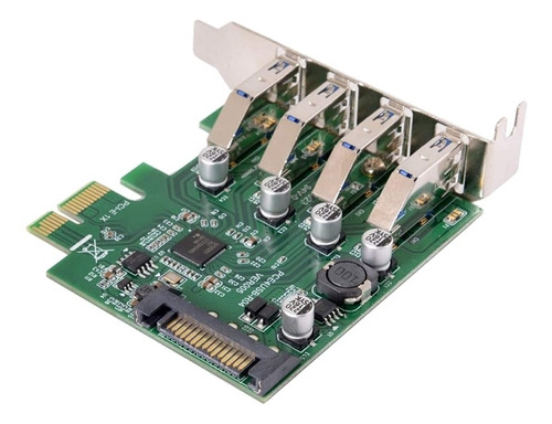 Hub Pci-e A Usb 3.0 De Perfil Bajo De 4 Puertos Pci Express