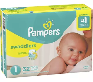 Pampers Swaddlers Recién Nacidos Tamaño 1 32 Cuenta