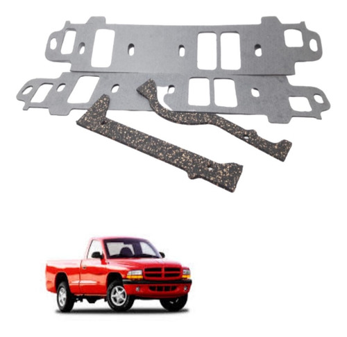 Kit Junta Coletor Admissão Dodge Dakota V6 3.9 96 97 98 99 