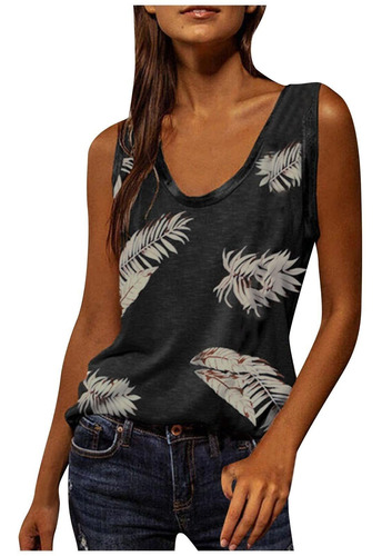 Camiseta Manga Verano Estampado Moda Urbana Cuello V Empalme