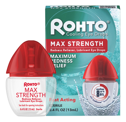 Eye Drops Rohto Maximum Strength Enrojecimiento Relief 8h, 1