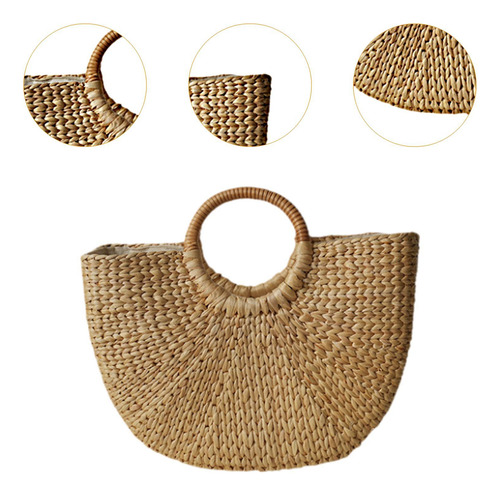 Bolso De Playa Tejido Para Mujer, Bolso De Paja, Bolso De L