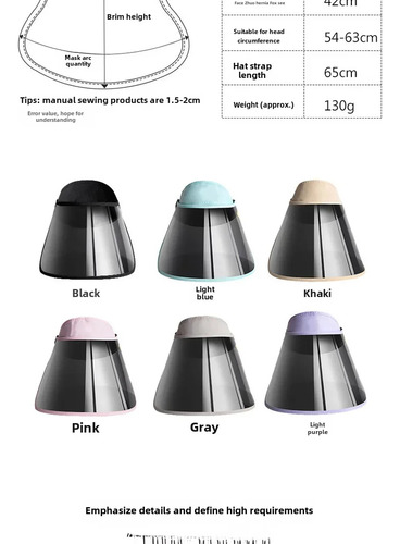 Gorro De Sol Con Protección Uv Para Mujer, Para Ciclismo Y A