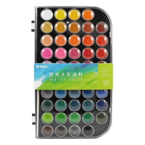 Estuche De Pintura Acuarelas Solidas 48 Colores