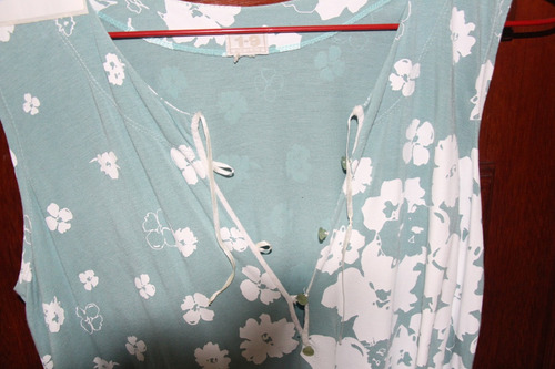 = Roupa Lote 592 Mulher Bata Azul One To Nine Importado M Us