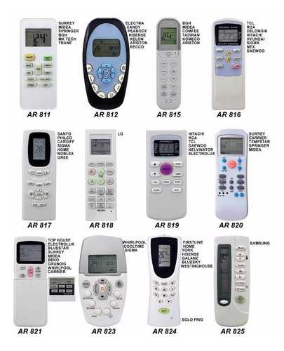 Control Remoto Aire Acondicionado Sanyo Kelvinator Ar-836