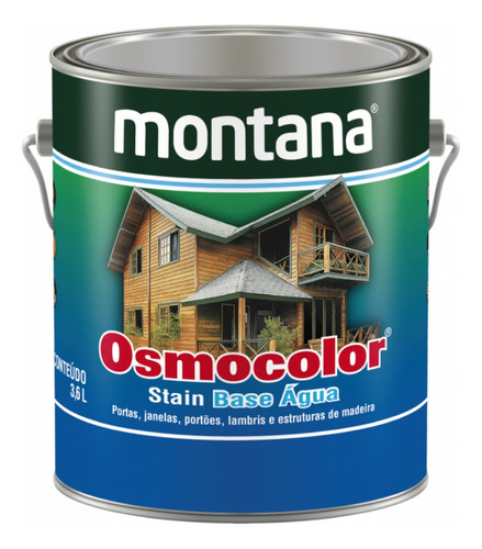 Osmocolor Stain 3,6l -  Transparente Montana Base Água 