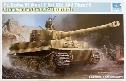 Tanque Aleman Maqueta 1/35 Tiger I Trumpeter 9540 Maqueta