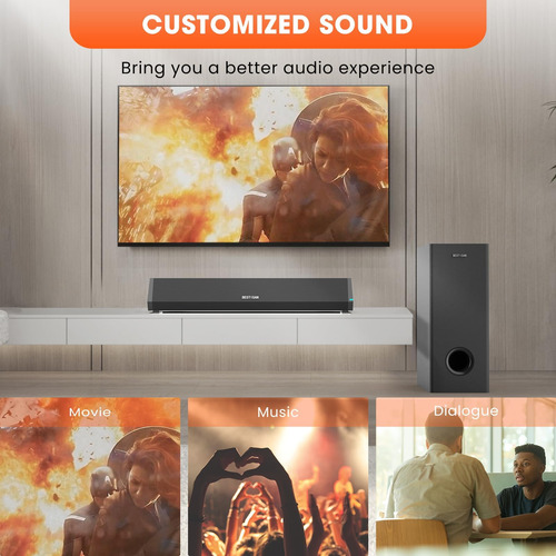 Bestisan Barras De Sonido Para Tv Con Subwoofer, Barra De So