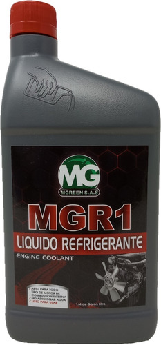 Refrigerante Mgreen Rojo Por 1/4 Galón 