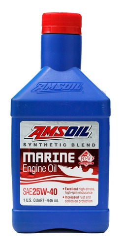 Amsoil Aceite Marine 25w-40 Sintético Original 946ml