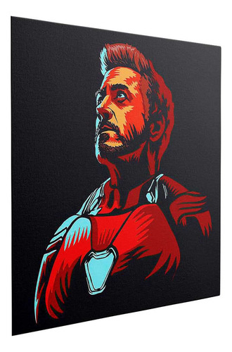 Lienzo Tony Stark En Su Icónica Pose De Héroe 105x105