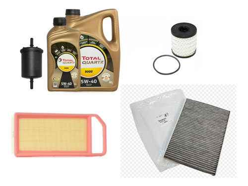 Kit 4 Filtros + Aceite 9000 5l Original Citroen C5 2.0 N 