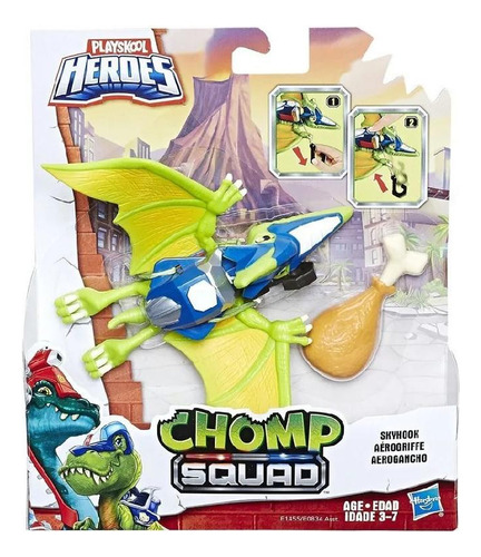 Chomp Squad Dino Ao Resgate Skyhook Hasbro E1454