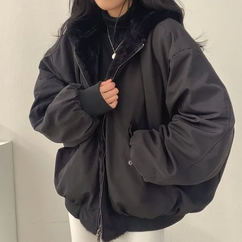 Sd Chamarra Algodón Capucha For Mujer Ropa De Lana Invierno