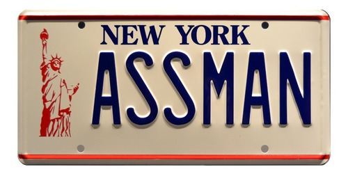 Chapa Patente Seinfeld The Assman 13x30 Ver Video Jajaja