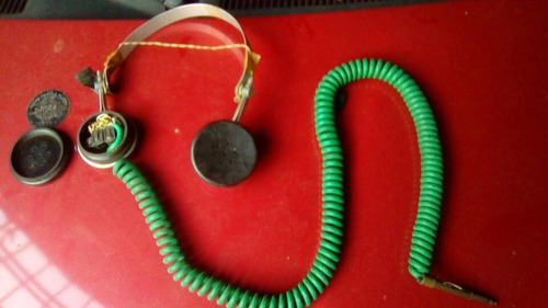 Antiguo Auriculares A Bovina De Colección