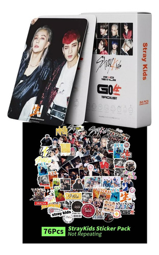 . Stray Kids (55 Photocard + Sticker) Kit Pegatina + .