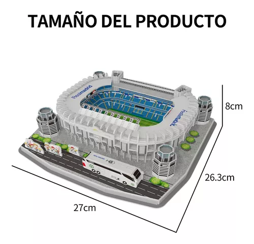 Puzzle 3d Estadio Santiago Bernabeu Real Madrid Nanostad