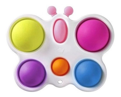 Simple Dimple Borboleta Grande Pop It Fidget Toy Anti Stress Cor Colorido