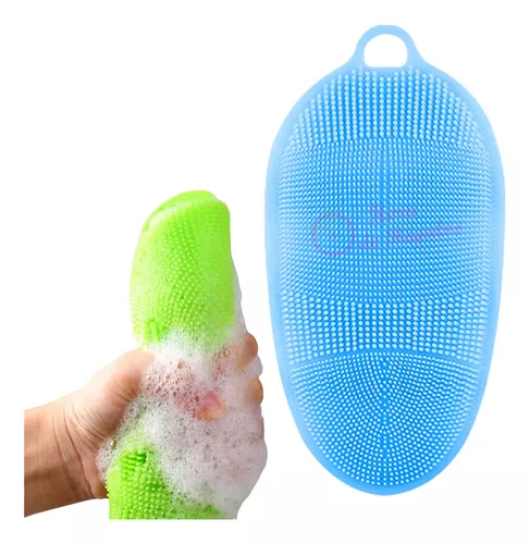 manopla de baño rizo exfoliante suave