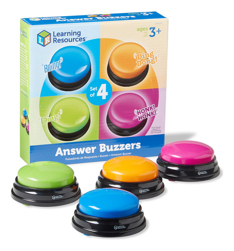 Botones De Respuesta Set De 4 Pulsadores De Colores Educativ