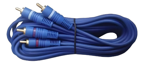 Cable De 2rca A 2rca 2mts Cable Grueso Azul Arwen 