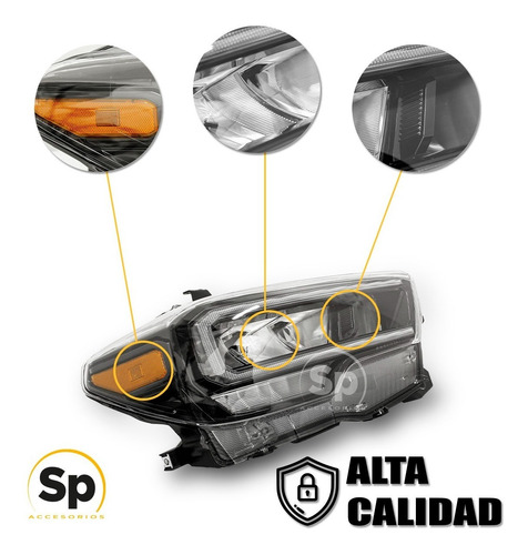 Imagen 4 de 5 de Faros Principales Full Led Toyota Tacoma 2016 - 2022