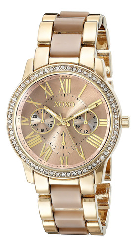 Reloj Xoxo Xo5873 Amarillo Y Rosa Dorado Para Mujer