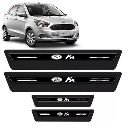 Soleira Porta Platium Ka Hatch Sedan 14 2015 Á 2021 - Preto