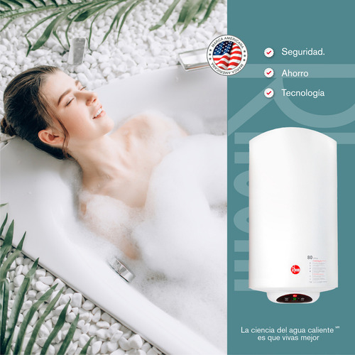 Calentador De Acumulación Eléctrico 21 Galones 110v Rheem Color Blanco 120V