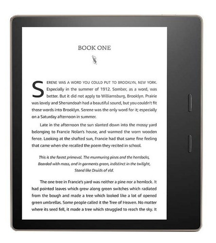 E-Reader  Kindle Oasis 10 Gen 8GB dorado champaña con pantalla de 7" 300ppp