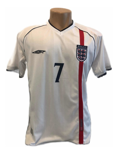 Camiseta Selección De Inglaterra David Beckham Mundial 2002