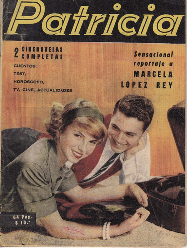 Cinenovela Patricia 1961 Reportaje Marcela Lopez Rey Vintage