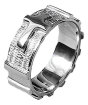 Comprar Anel De Prata 950 Masculino Religioso Anel Terço Pai Nosso