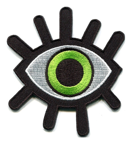Green Eye Eyeball Tattoo Wicca Occult Goth Punk Retro N...