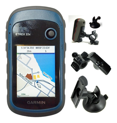 Gps Garmin Etrex 22x Combo Soporte Bicicleta + Auto Gps Uno