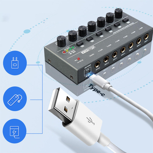 D Mixer De Áudio Para Profissionais E Iniciantes 6 Estéreo