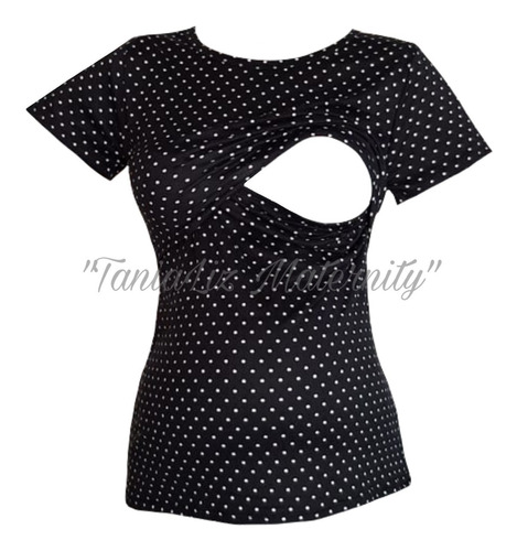 Blusa De Lactancia Lunares 21. Mujer.