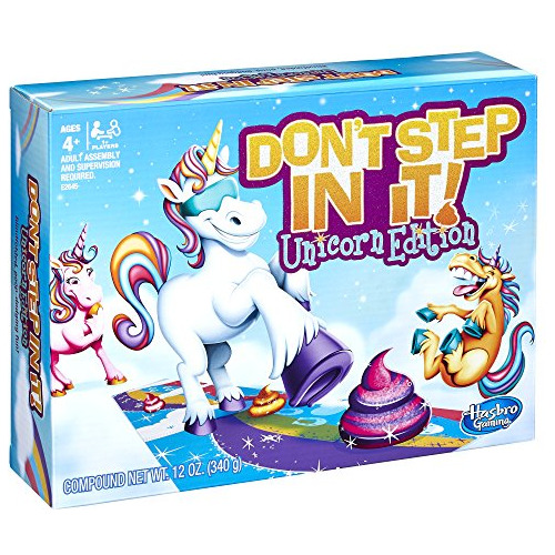 Hasbro Gaming Don? T Step In It Game, Edición Unicornio (exc