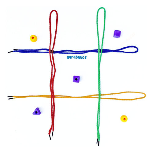 Cuentas De Ensarte / Material Didáctico / Coordinación Niños