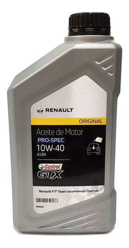 Aceite Renault Castrol Pro Semi-sintentico 10w40 1lt