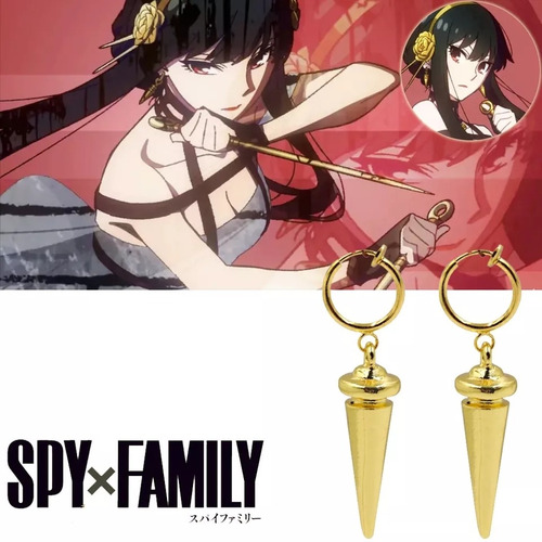 Imagen 6 de 6 de Aros Yor Forger Spy X Family Cosplay Anime Pendientes