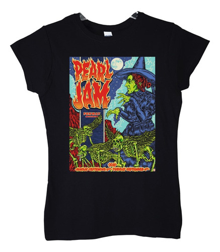 Polera Mujer Pearl Jam Fenway Boston Rock Abominatron