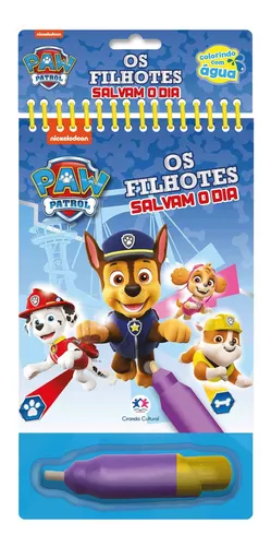 Kit 50 Desenhos Infantil Para Colorir Patrulha Canina Folha Inteira