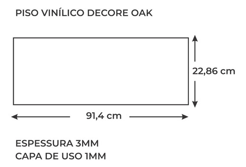 1 Régua De Piso Vinílico Eucafloor Decore Marrom Oak