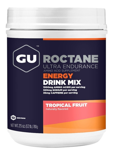  Gu Energy Drink Roctane Mix | 12srv Canister,fruta Tropical