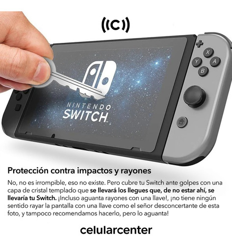 Switch Mica Templada 9h Vidrio Glass Pantalla Cristal Gorila Protector (solo Switch «normal», No Lite)