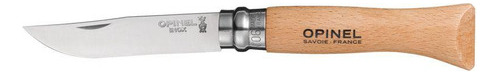 Cuchillo Opinel N°6 De Acero Inoxidable Color Crema